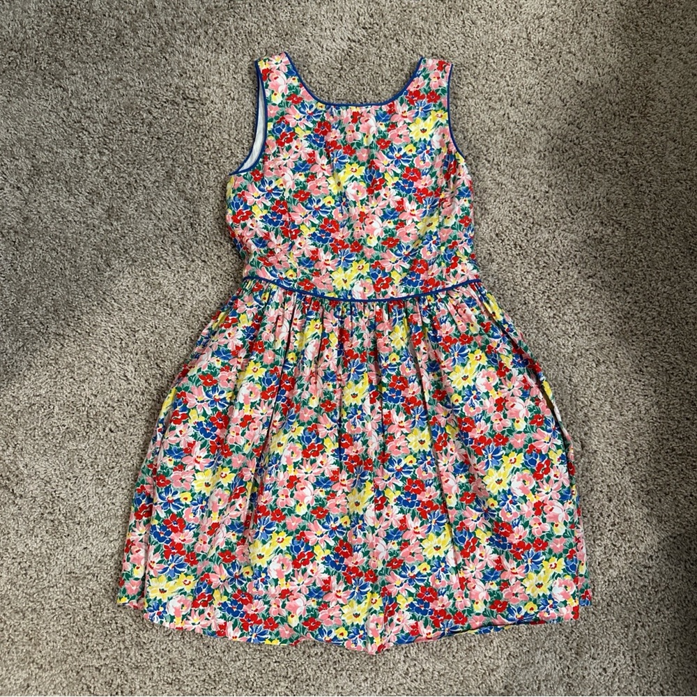 Polo by Ralph Lauren Floral Multicolor Sleeveless Dress girls size 7